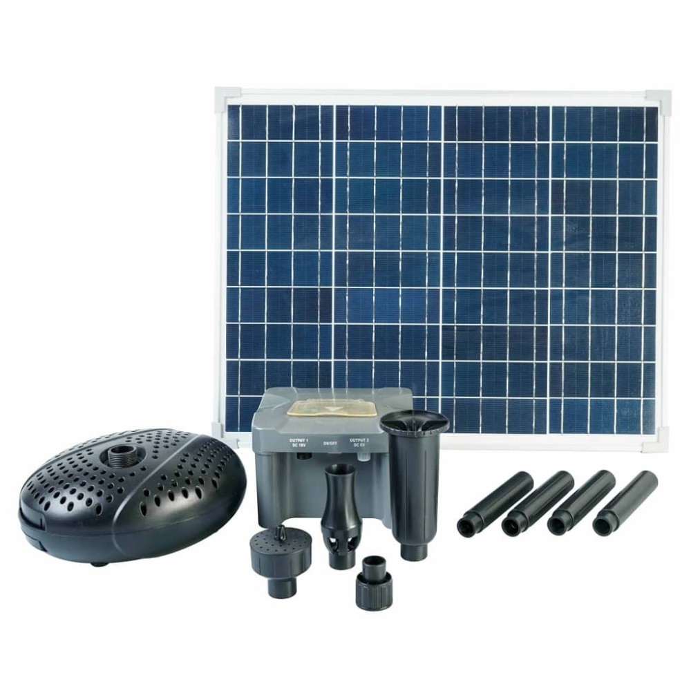 Ubbink SolarMax 1000 Set with Solar Panel, Pump and Battery 1351182