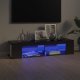 TV Cabinet with LED Lights Grey Sonoma 135x39x30 cm