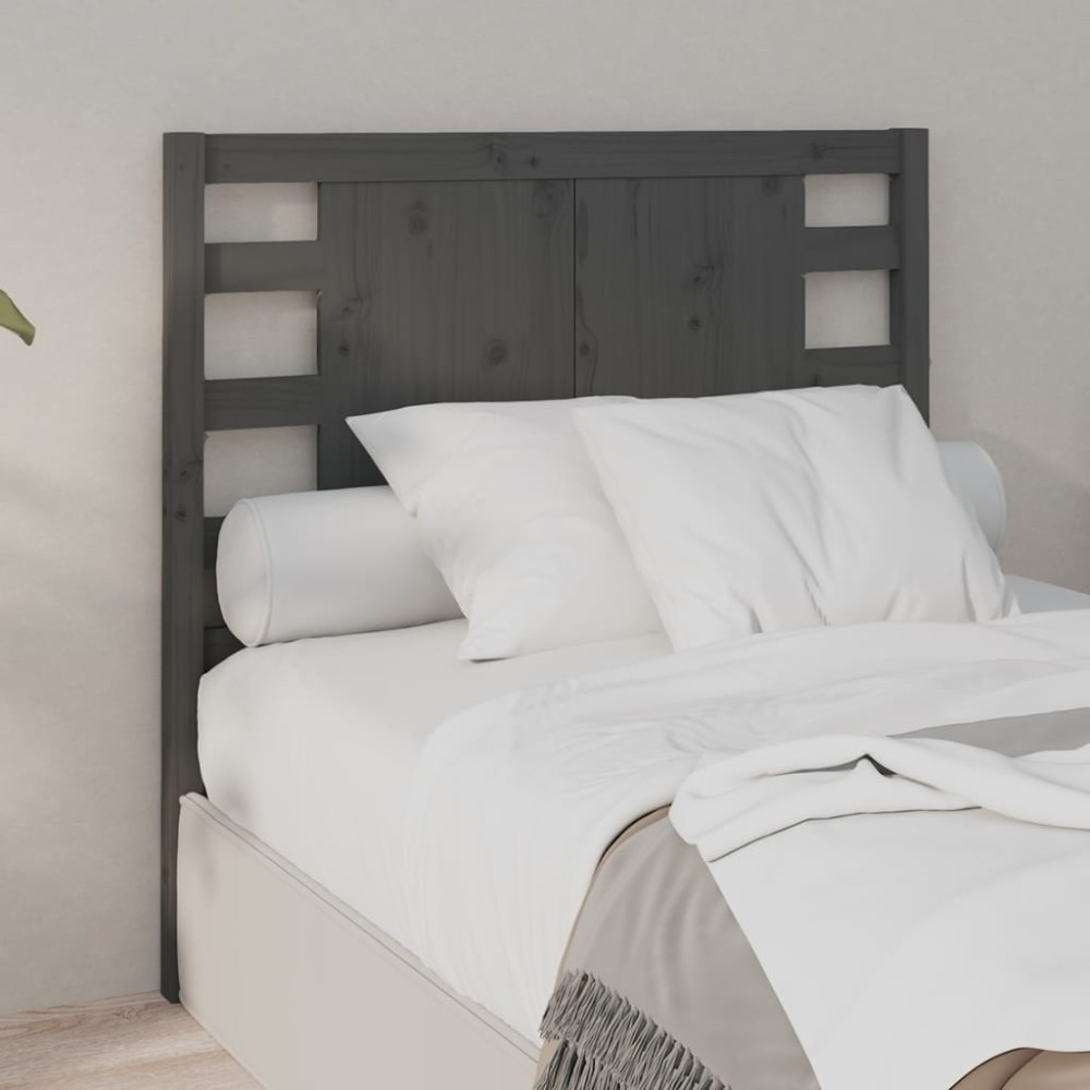 Headboard White 106x4x100 cm Solid Wood Pine