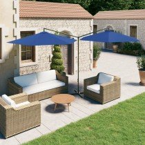 Double Parasol with Steel Pole Sand 600 cm