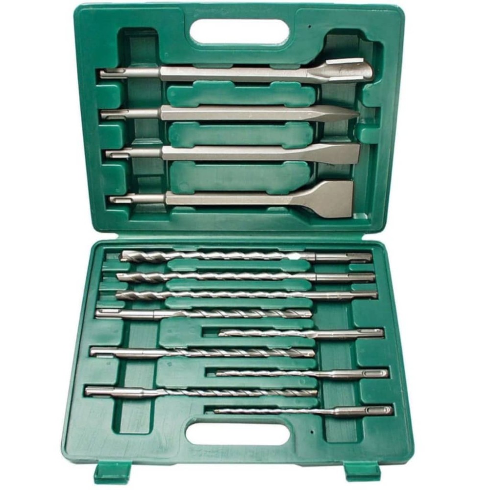 Br der Mannesmann 13 Piece Drill Bit and Chisel Set SDS-Plus 12588