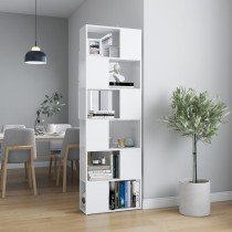 Bücherregal/Raumteiler Grau Sonoma 60x24x186 cm