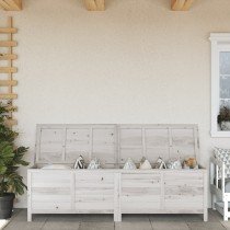 Garden Storage Box Brown 150x50x56.5 cm Solid Wood Fir