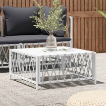 Garden Table Anthracite 70x70x34 cm Woven Fabric