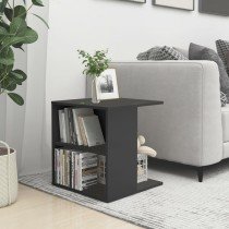 Side Table High Gloss Black 45x45x48 cm Engineered Wood