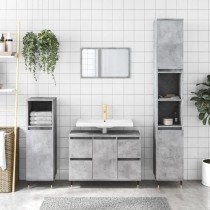 Bathroom Cabinet Brown Oak 80x33x60 cm Engineered Wood