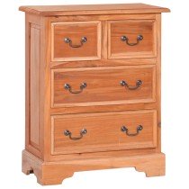 Chest of Drawers Light Black Coffee Solid Mahogany Wood