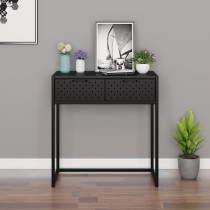 Console Table White 106x35x75 cm Steel