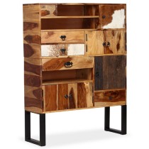 Sideboard Solid Mango Wood 100x30x130 cm