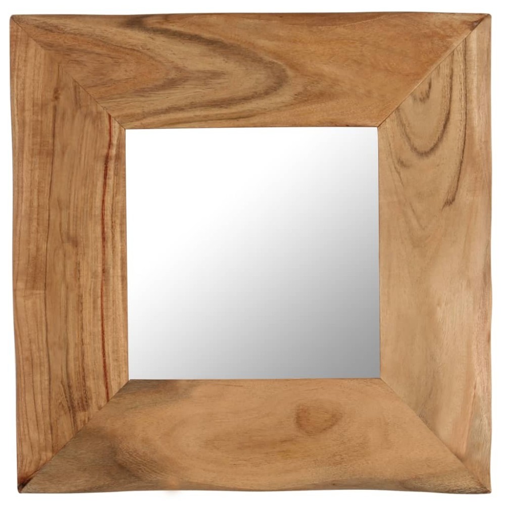 Kosmetikspiegel 50 x 50 cm Akazie Massivholz