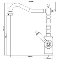 SCH TTE Sink Mixer OLD STYLE Chrome