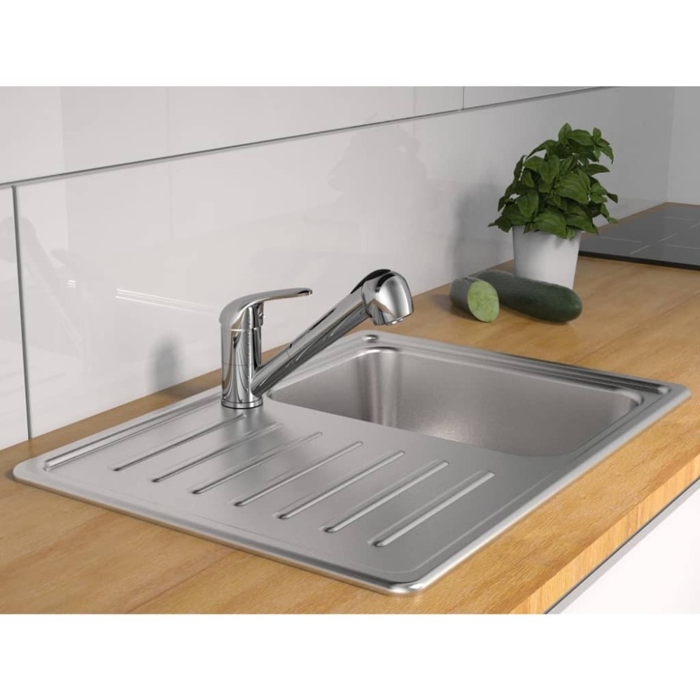 SCH TTE Sink Mixer with Pull-out Spray FALCON Chrome