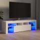 TV-Schrank mit LED-Beleuchtung Grau 140x36,5x40 cm