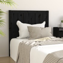 Bed Headboard White 145.5x4x100 cm Solid Pine Wood