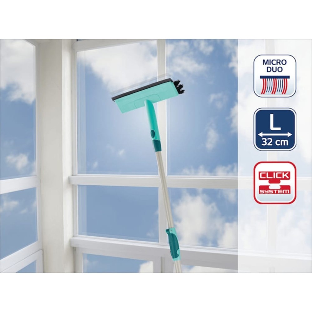 Leifheit Window Cleaning Brush with Telescopic Handle 28 cm 51104