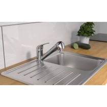 SCH TTE Sink Mixer with Pull-out Spray ULTRA Low Pressure Chrome