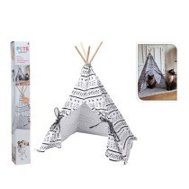 Pets Collection Pet Tent Tipi Canvas 56x56x74 cm