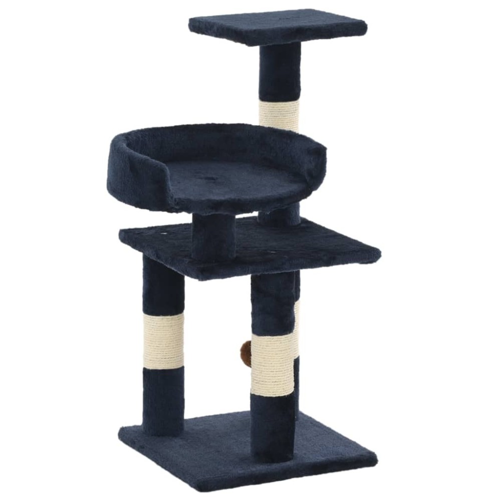 Cat Tree with Sisal Scratching Posts 65 cm Grey
