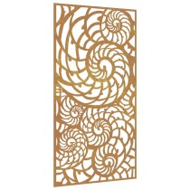 Garden Wall Decoration 105x55 cm Corten Steel Shell Design