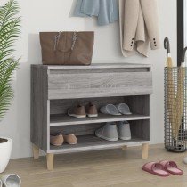 Shoe Cabinet Brown Oak 70x36x60 cm Engineered Wood