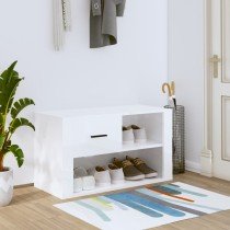 Shoe Cabinet Brown Oak 80x35x45 cm Engineered Wood