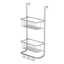 EISL Wall-Mounted Shelf Matt Silver 30.5x13x62 cm