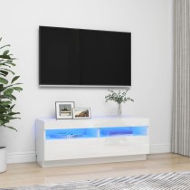 TV-Schrank mit LED-Leuchten Räuchereiche 100x35x40 cm