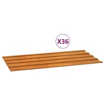 Roof Panels 36 pcs Rusty 100x44 cm Corten Steel