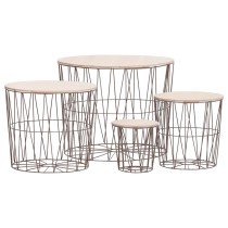 Coffee Table 4 pcs Copper
