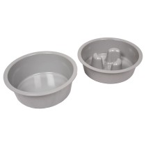 FLAMINGO Food Bowl Stand Suvi M 1100 ml and 1500 ml Grey