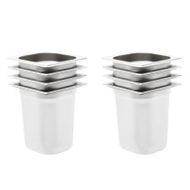Gastronorm Containers 12 pcs GN 1/6 65 mm Stainless Steel