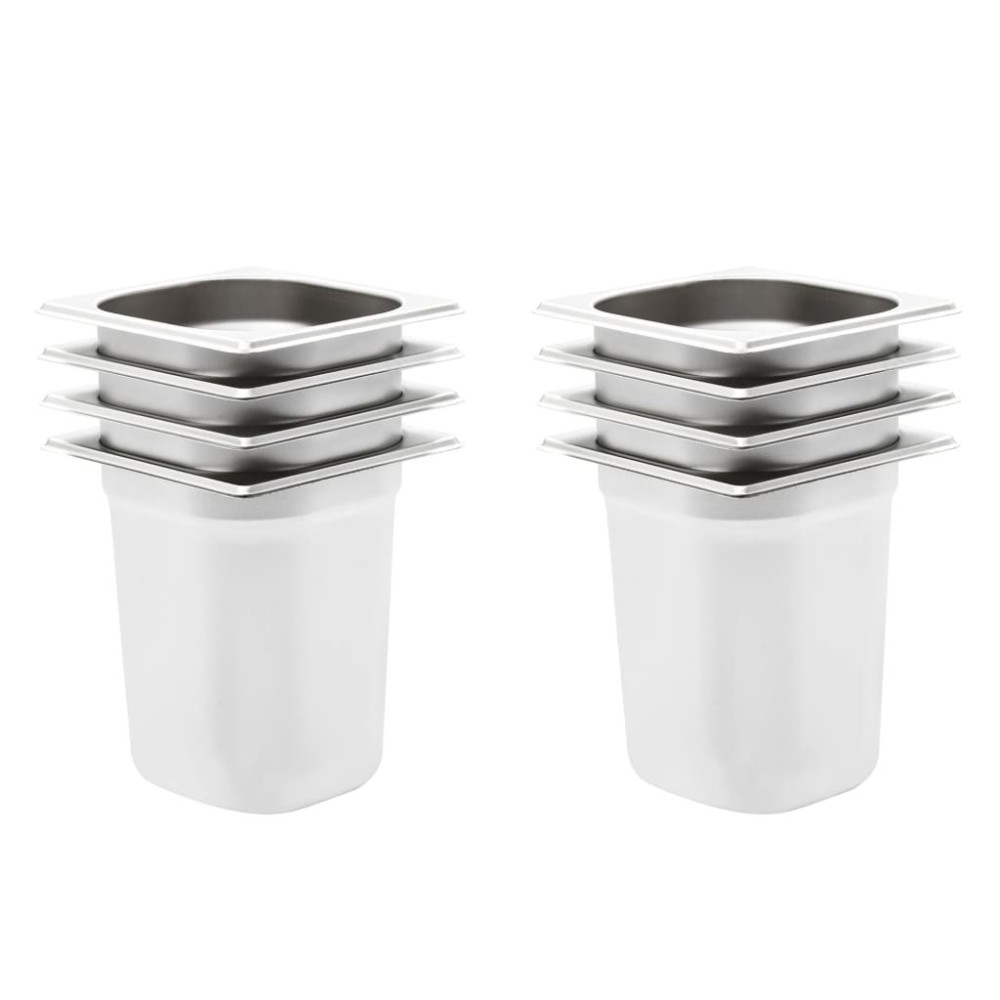 Gastronorm Containers 12 pcs GN 1/6 65 mm Stainless Steel