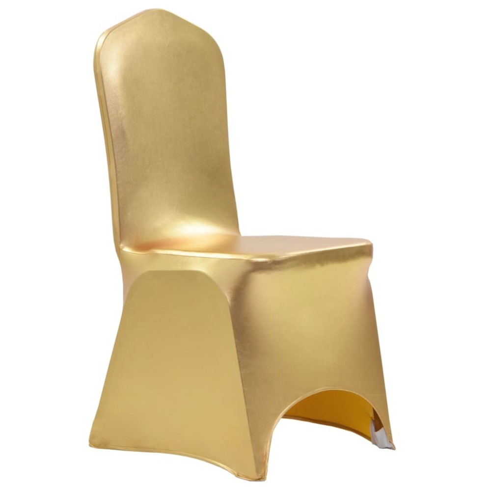 25 pcs Chair Covers Stretch Gold