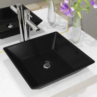 Basin Ceramic Square Black...