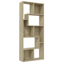 Book Cabinet Smoked Oak 67x24x161 cm Engineered Wood
