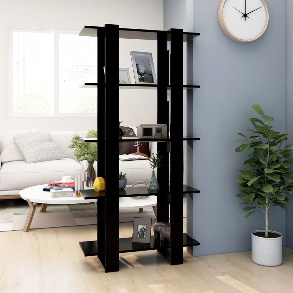 Book Cabinet/Room Divider Smoked Oak 80x30x160 cm Engineered Wood
