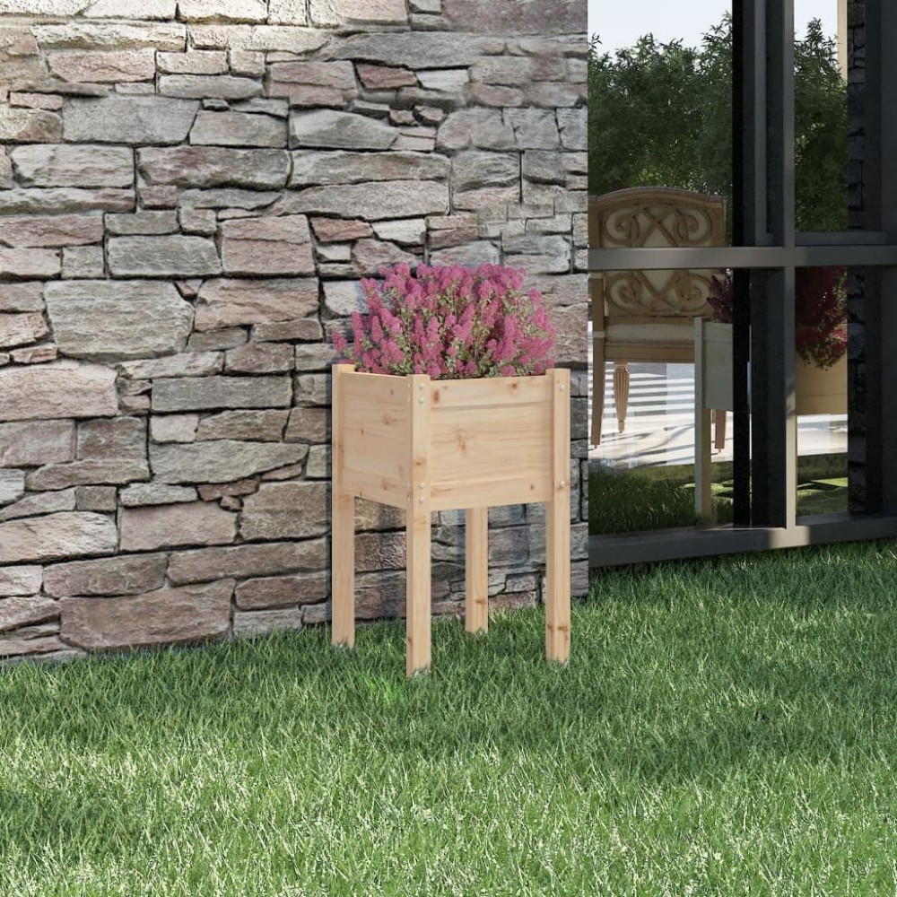 Garden Planters 2 pcs 40x40x70 cm Solid Pinewood