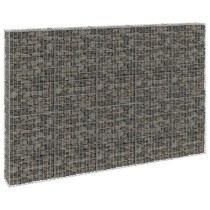 Gabion Wall with Covers Galvanised Steel 100x60x100 cm