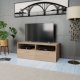 TV Cabinet Engineered Wood 95x35x36 cm Oak and White