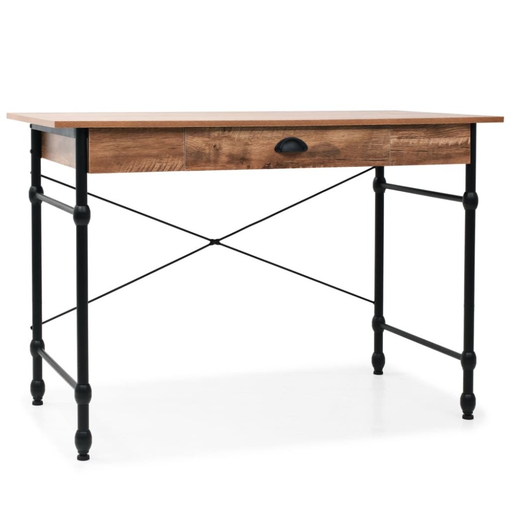 Schreibtisch mit Schublade 110 x 55 x 75 cm Eichenfarbe