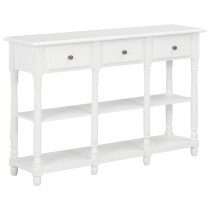 Konsolentisch Grau 120x30x76 cm MDF