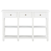 Konsolentisch Grau 120x30x76 cm MDF