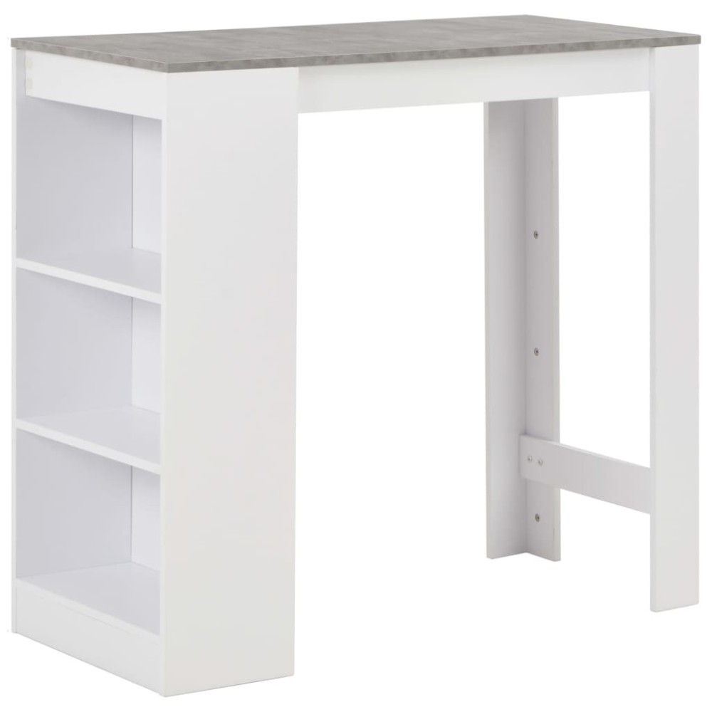 Bar Table with Shelf Oak 110x50x103 cm