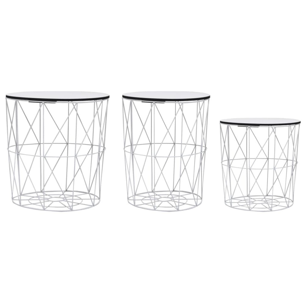 Couchtische 3 Stk. Weiß
