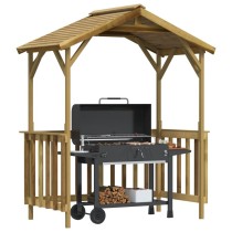 BBQ Shed 163.5x93x210 cm Impregnated Pinewood