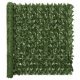 Balcony Screen with Green Leaves 300x100 cm