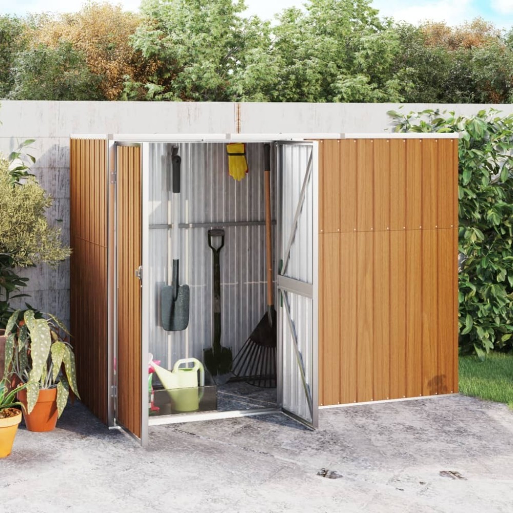 Garden Tool Shed Anthracite 161x89x161 cm Galvanised Steel