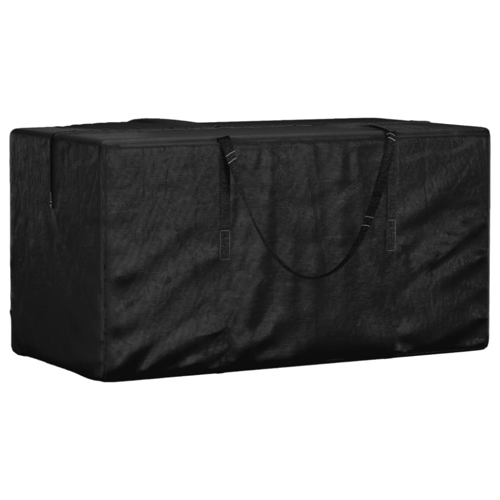 Garden Cushion Storage Bags 2 pcs Black 150x75x75 cm Polyethylene