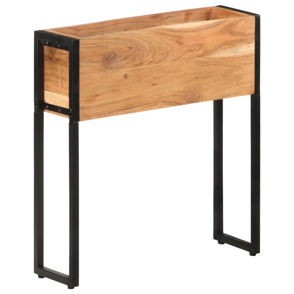 Planter 90x20x68 cm Rough Mango Wood