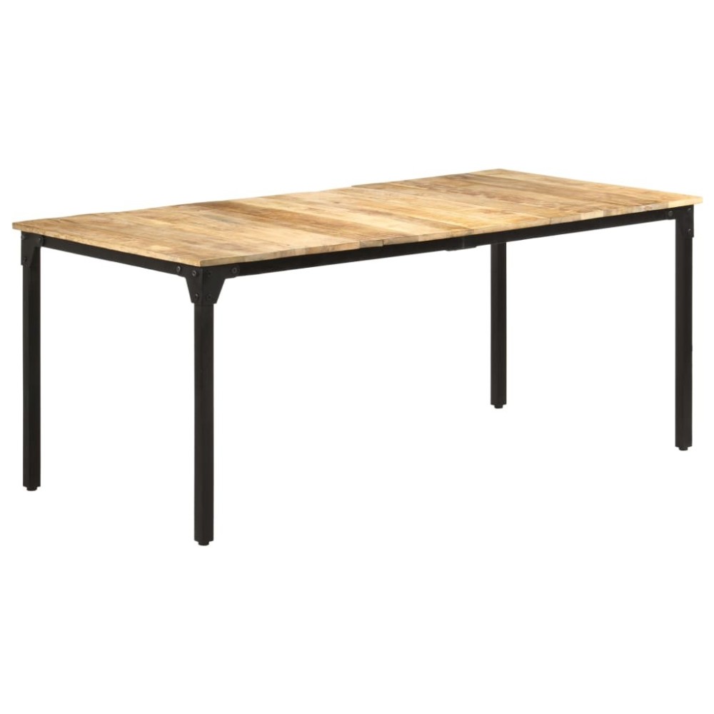 Dining Table 140x70x76 cm Rough Mango Wood